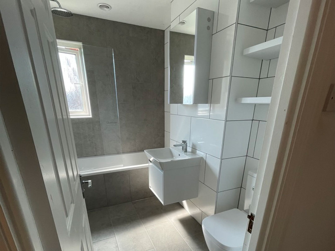 walk in shower